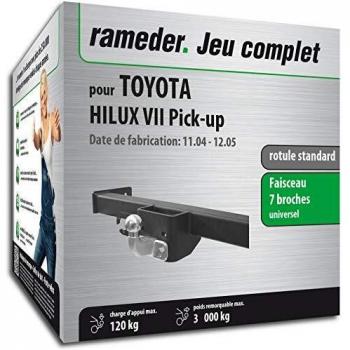 Rameder attelage rotule Standard 2 Trous + Faisceau 7 Broches Toyota HILUX VII