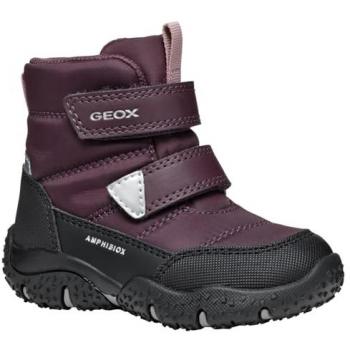 Botas de Nieve GEOX B Baltic Abx 22 Burdeos Oscuro/Negro