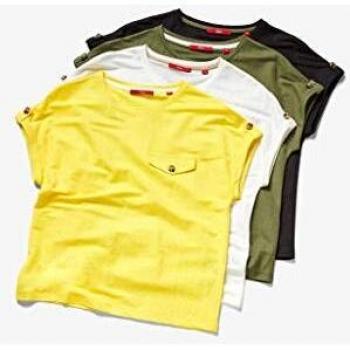 S.Oliver Damen T-Shirt, Off-White, Größe 32 – Shopname: Fashion Point Off-White