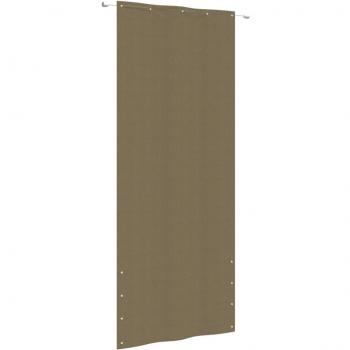 Vidaxl Sichtschutz für Balkon Taupe 100x240 cm Oxford-Gewebe