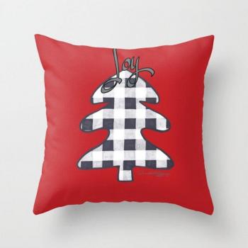 Glittery Reindeer Square Pillow Cover 45x45cm