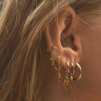 Joyería Piercing Geométrico Cartílago Vintage