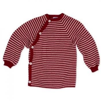 Reiff Ringelschlüttli 86/92 Merinowolle – Rosa-Beere‑Kombination