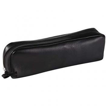 Trousse Clairefontaine en cuir naturel noir