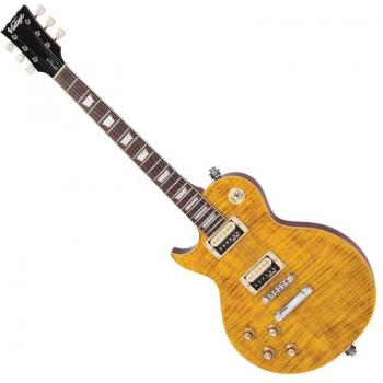 Vintage V100AFD Reissued Left-Handed Flamed Maple