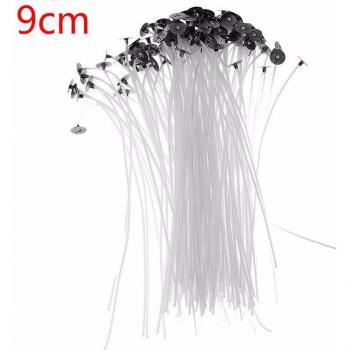100 Pcs White Waxed Wicks for Candle Making