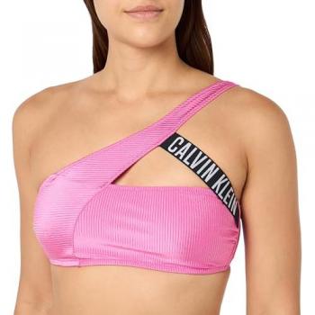 Bikini Femme CK Shine Bandeau 3 Couleurs (Rose, Noir, Blanc) M