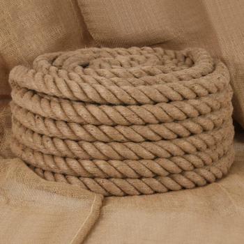 Corde en jute 25 m de longueur 30 mm d'épaisseur
