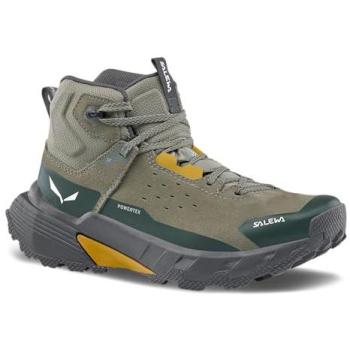 Salewa Pedroc 2 Leather Mid Powertex Green Grey with Yellow Shaft 44.5 EU Size
