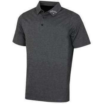 Callaway Herren Polo Shirt Ventilated Classic Jacquard, schwarz, Größe XXL
