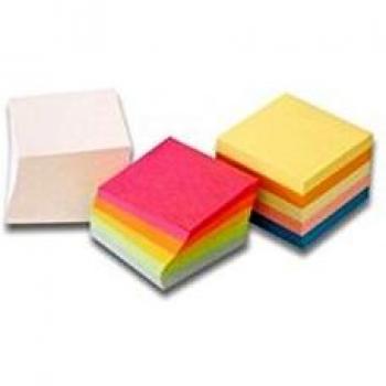 BLOCCO CUBO COLORATO 9x9cm 80gr