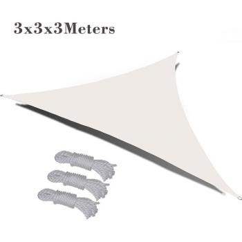 Waterproof Triangle Sun Shade Sail 95% UV Protection 160gsm Polyester