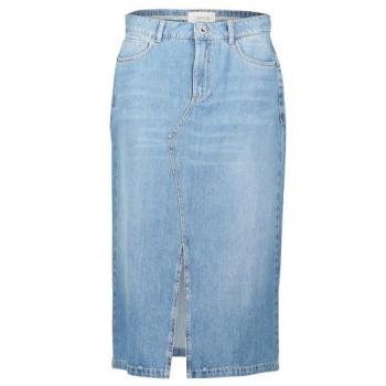 Cartoon Jeansrock mit Used-Look