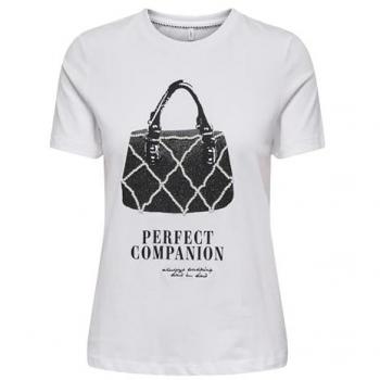 Only Camiseta Blanca 15343171 Bright White para Mujer