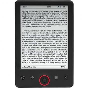 Denver E‑Book‑Reader 6 – 4 GB, A‑Qualität, MicroSD Slot