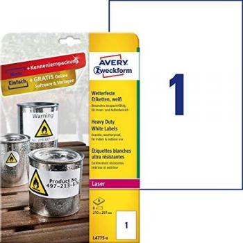 Avery Zweckform L4775-8 A4 Label Film