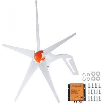 Éolienne 500W 12V avec Contrôleur MPPT et 5 Pales