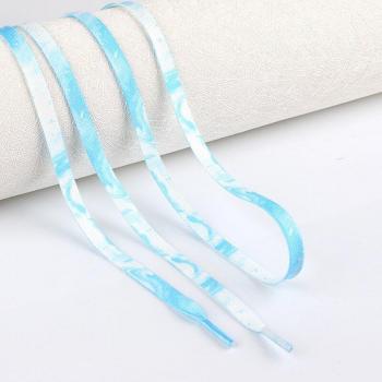 Casual Canvas Shoe Laces, Rainbow Color Flat Shoelaces, 1 Pair