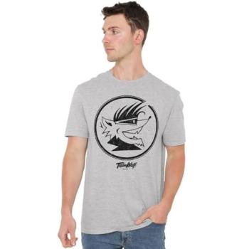 Grey Athletic Wolf Head T‑Shirt (Teen) – Small