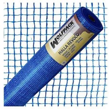Rollo de Malla Revoco Azul 50 mt. x 1 metro. con Luces 10x10 mm