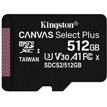 Kingston Canvas Select Plus 512 GB microSDXC-Karte Class 10 UHS-I