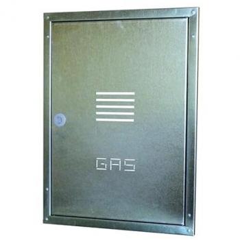 Sportello a incasso per contatore gas in acciaio inox 50/30
