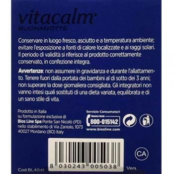 Vitacalm buonanotte tisana