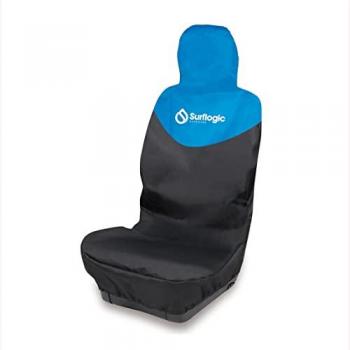 Unisex Black & Cyan Single Seat Car Cushion – Surflogic