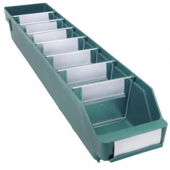 STEMO Hochschlagfester Polypropylen-Regalkasten grün