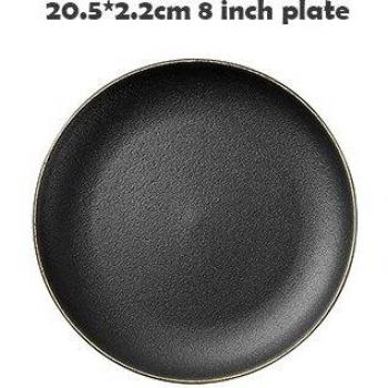 Matte Black Dinnerware Set