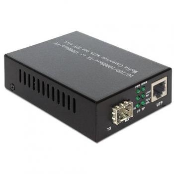 Convertitore Delock 1000Base-T a SFP, Gigabit, Cablato, Nero