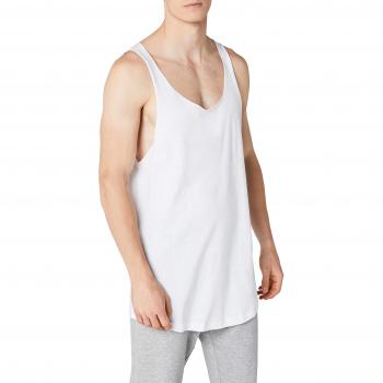 Urban Classics Langform-Lockeres Tank-Top mit offenem Saum