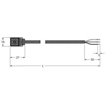 Connettore Turck VC8S02-A80E-2/TXL
