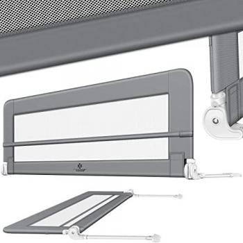 Barandilla de cama Kesser 150cm para protección infantil gris claro