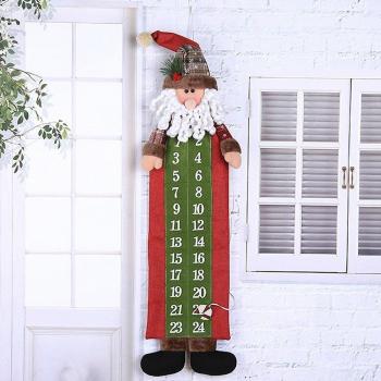 Calendario Papá Noel, Muñeco de Nieve y Decoración Navideña