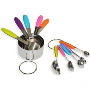 Medidor Multifunción 5 Cucharas + 5 Tazas en Acero Inoxidable