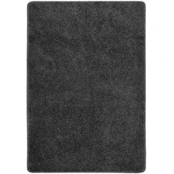 Tapete de Veludo VidaXL 120x170 cm Antiderrapante Cinza Escuro