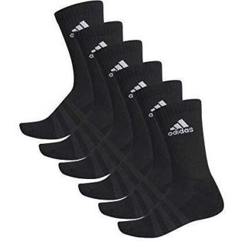 Adidas Crew Socken mit Polsterung, 6 Paar, Schwarz