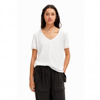 T-shirt femme Desigual Damasco Blanc EU S