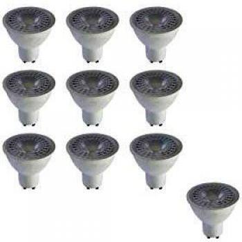 Lote de 10 Spots LED 7W GU10 110° White, 4500K – Optónica