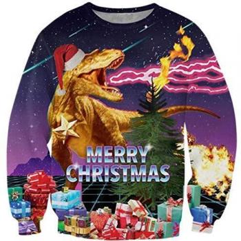 Weihnachten mit Dinosauriern: Goodstoworld Pullover XL