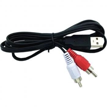 Cable AV USB A a RCA Macho 5 pies
