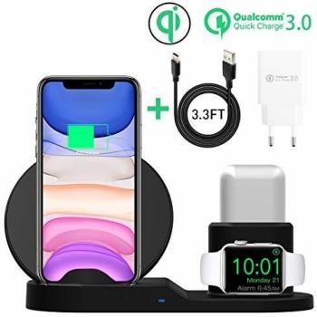 Apple Watch & AirPods Kompatible Qi‑Ladebox – AICase 3‑in‑1