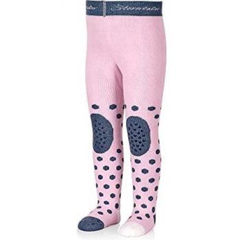 Rosa Sterntaler Krabbelstrumpfhose mit Herz für Mädchen – 86