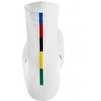 Santini UCI World Champion Cycling Socks – White, XL–XXL