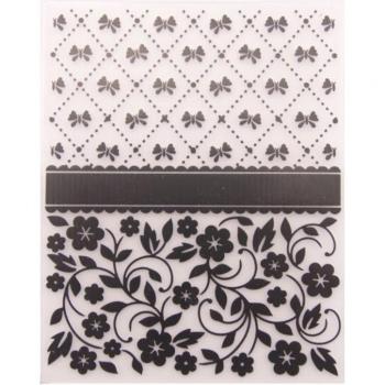 3D Embossed Folder Bowknot Flower Design for DIY Greeting Cards and Scrapbooking