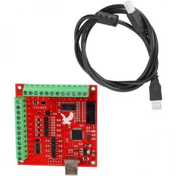 USB MACH3 100Khz Motion Controller Card Breakout Board for CNC Engraving Motor Regulator