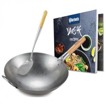Wok Rotondo CLP con Ricettario e Pala