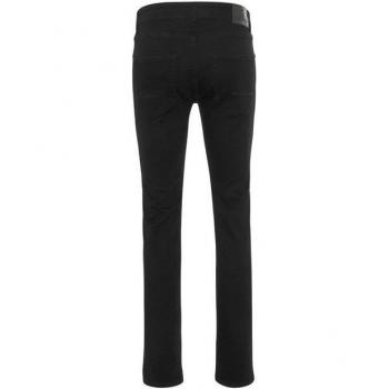 DELMAO Herrenjeans Reed, Schwarz, mit Used-Look-Waschung