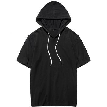 Top Sliktaa Hombre Negro XL con Capucha